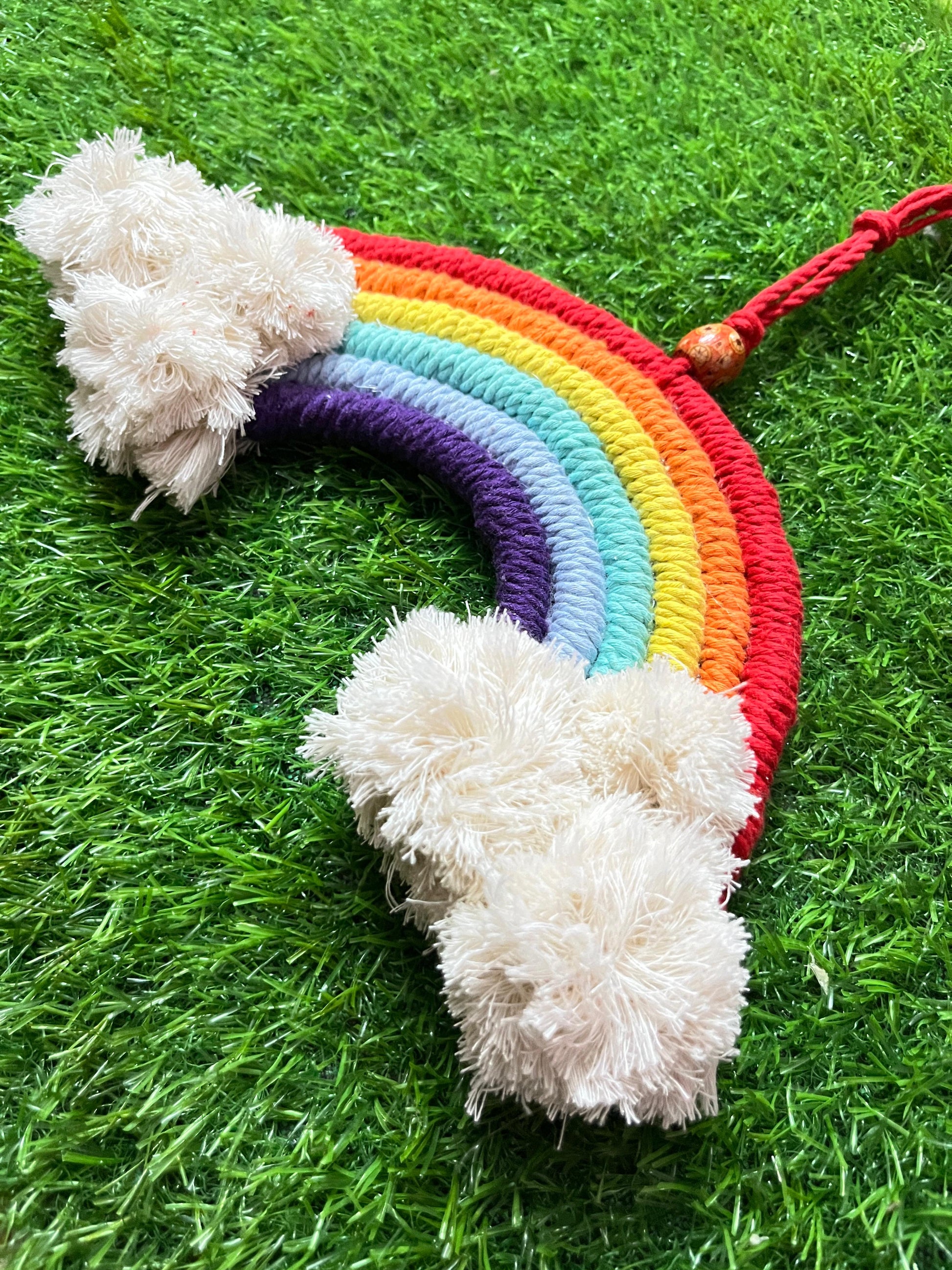 Macrame Rainbow Cloud Hanging