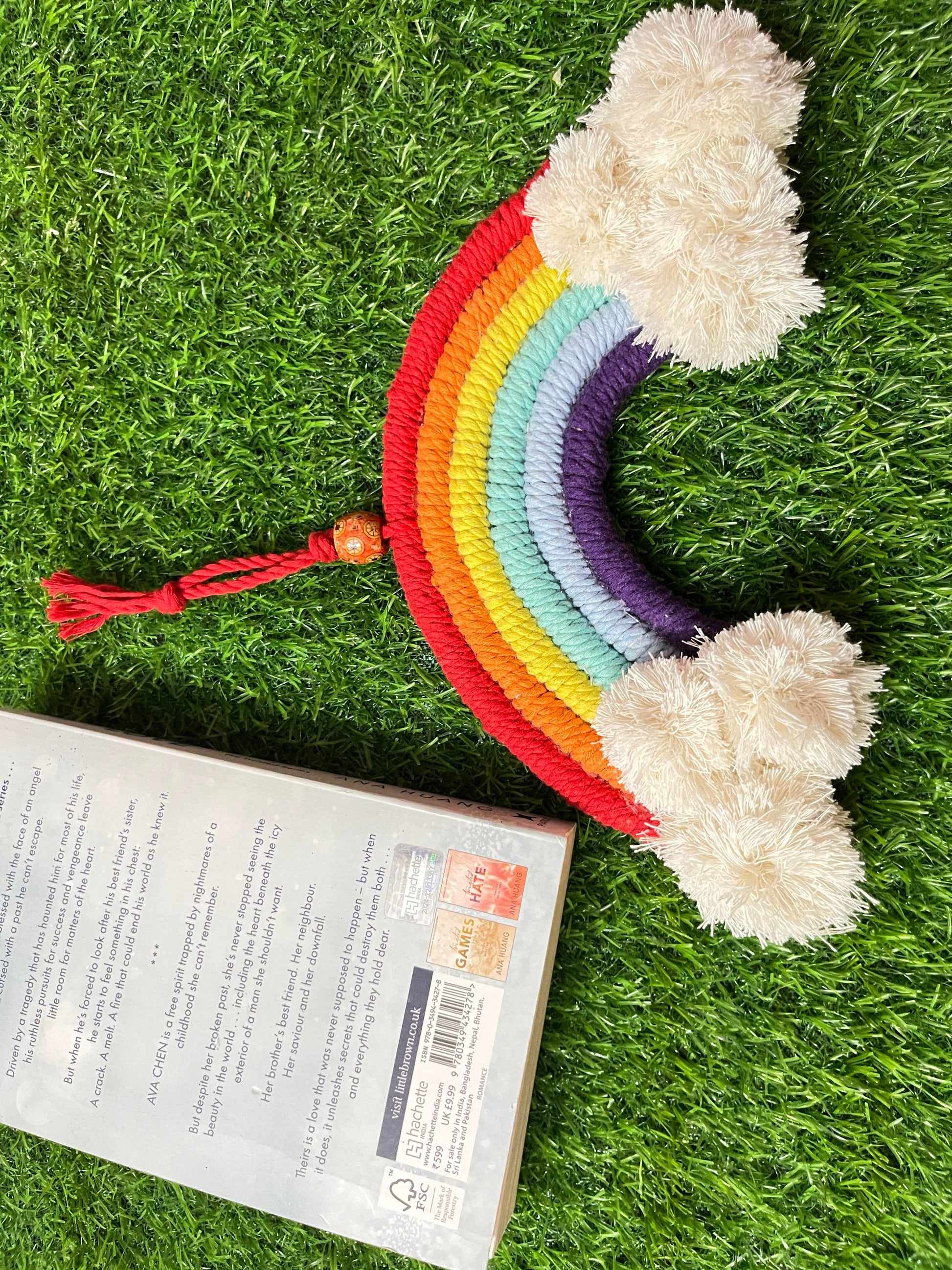 Macrame Rainbow Cloud Hanging