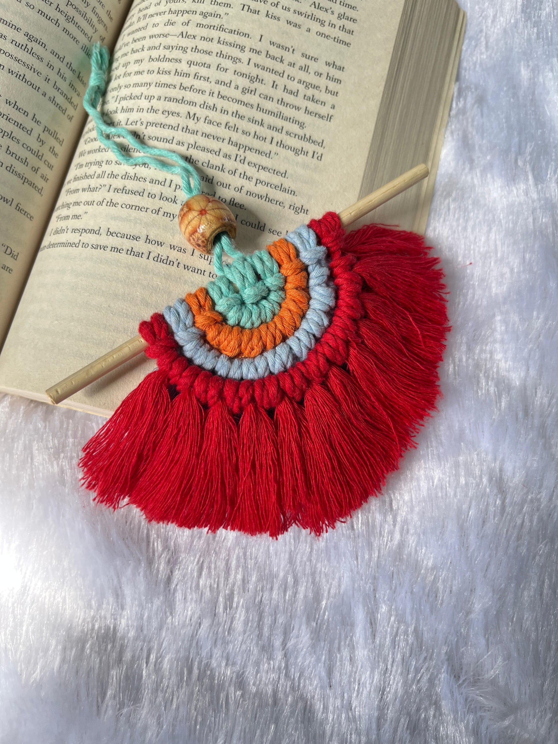 Radiant Rainbow Macramé Wall Charm