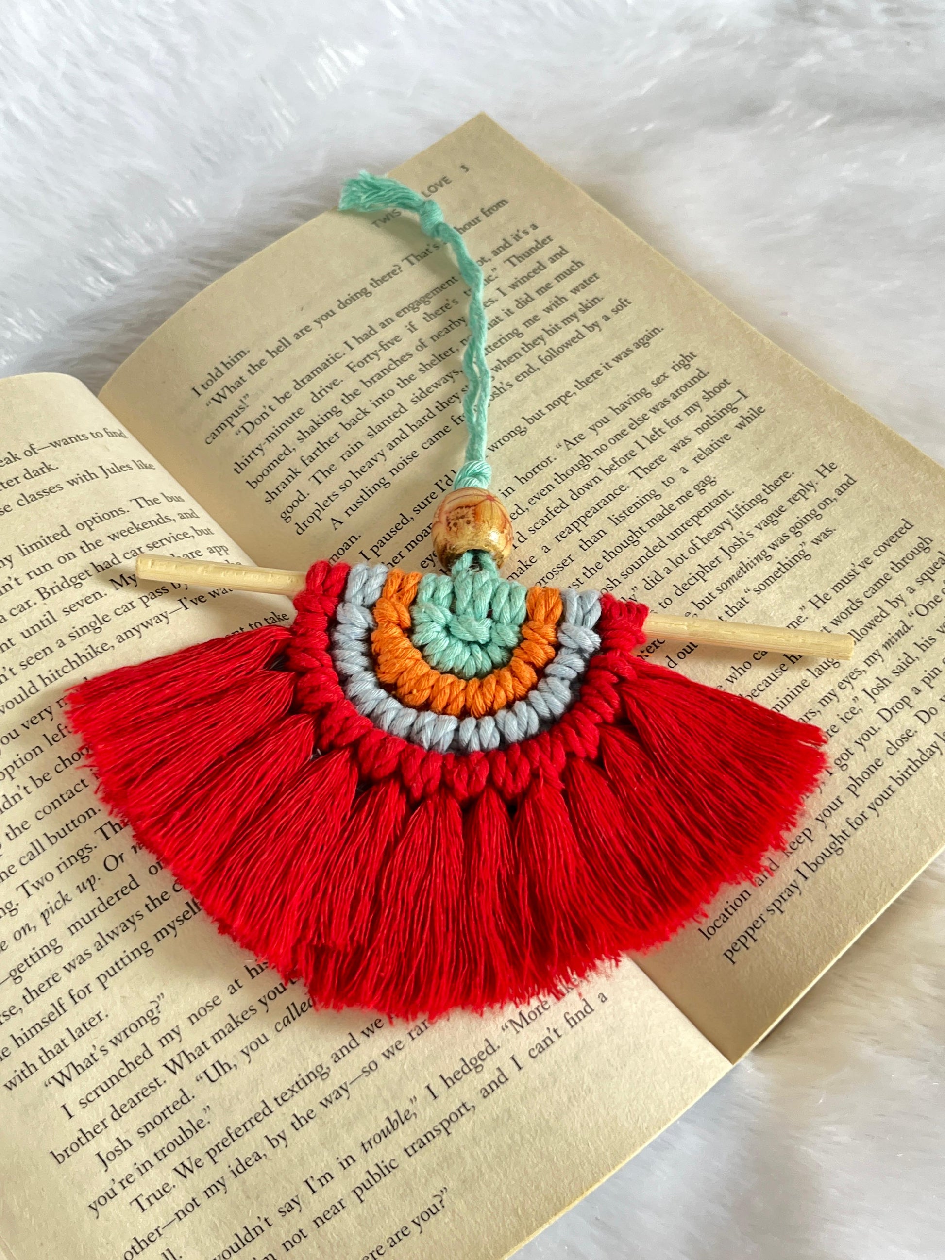 Radiant Rainbow Macramé Wall Charm