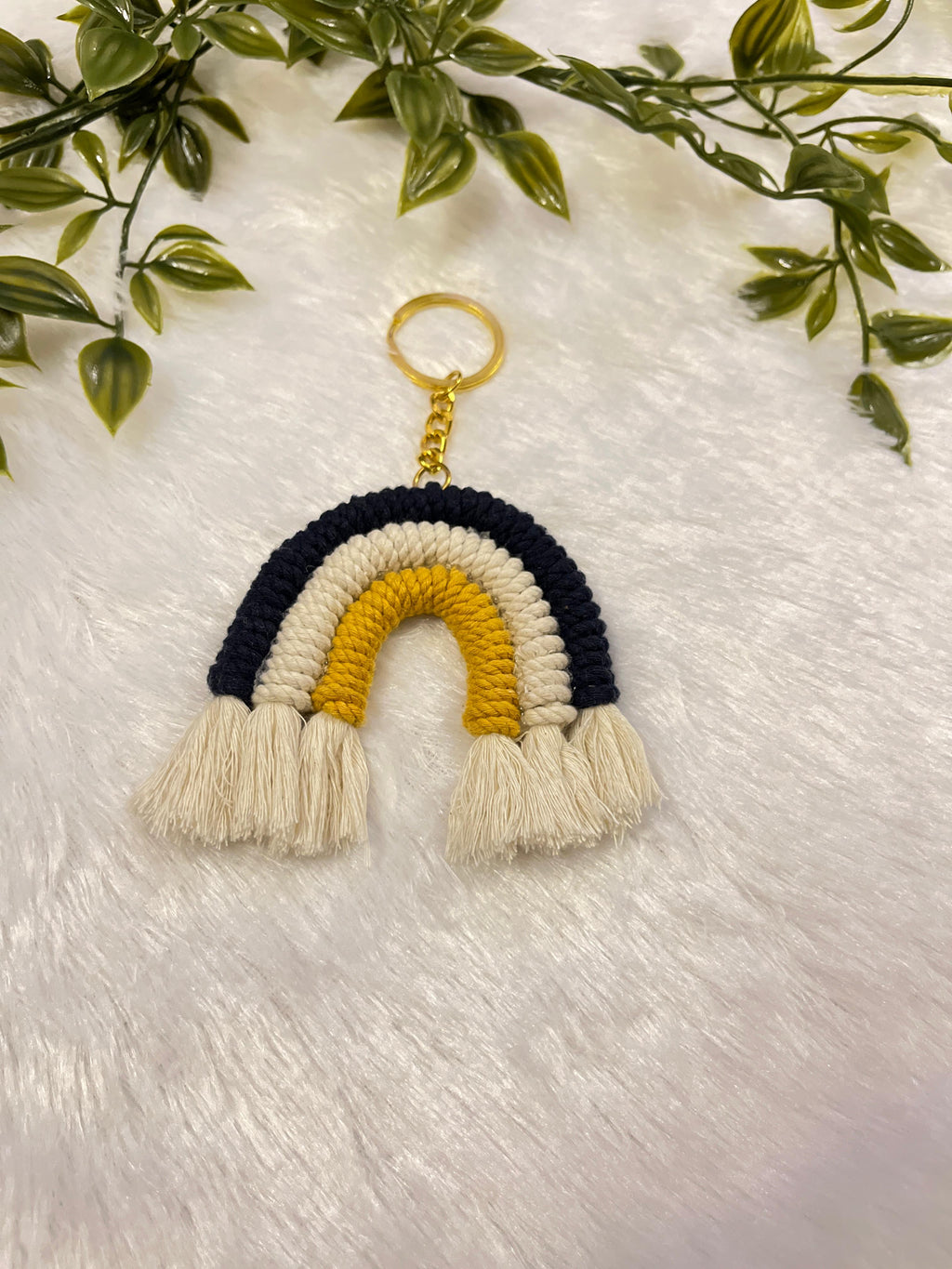 Golden Hue Macramé Rainbow