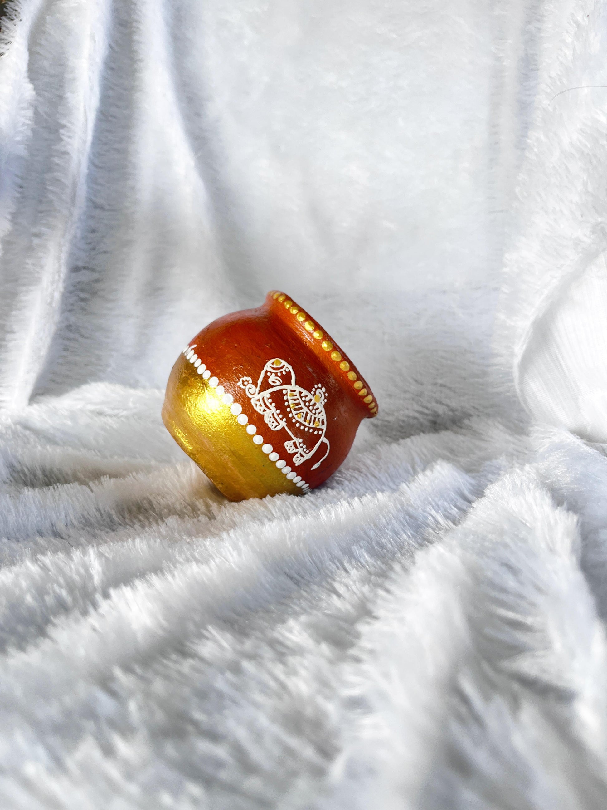 நல்ல அதிர்ஷ்ட யானை அலங்காரப் பானை